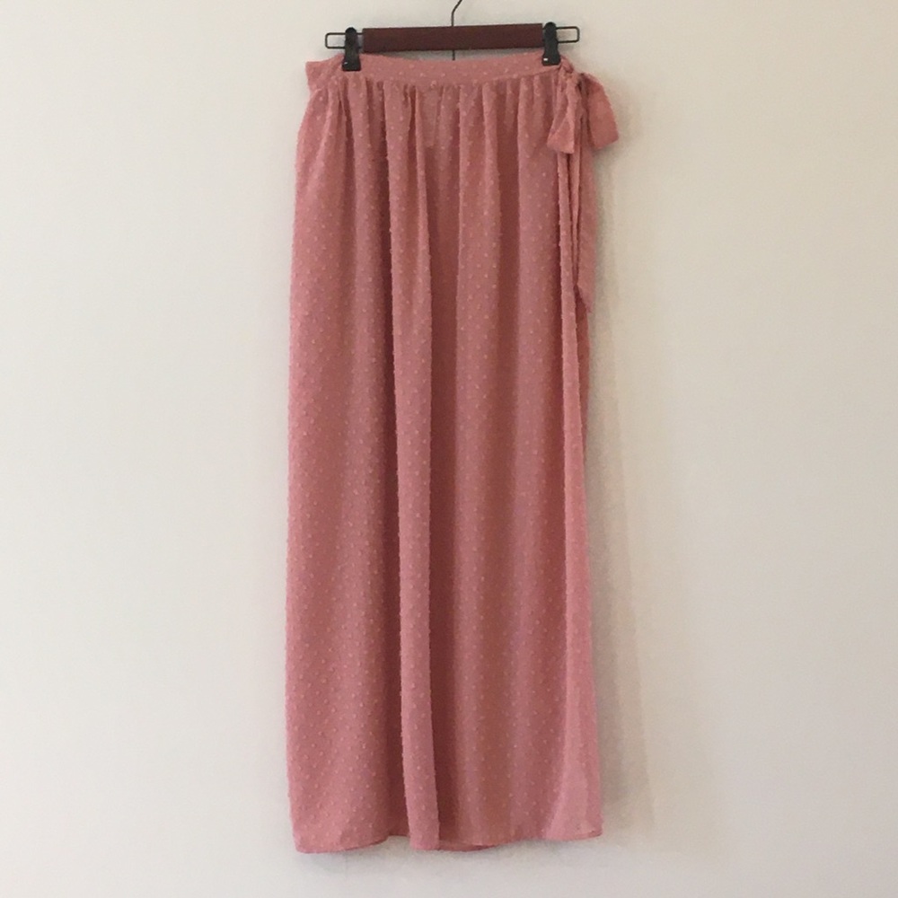 Time & Tru Tie Waist Wrap Around Skirt/Cover Up Size XL